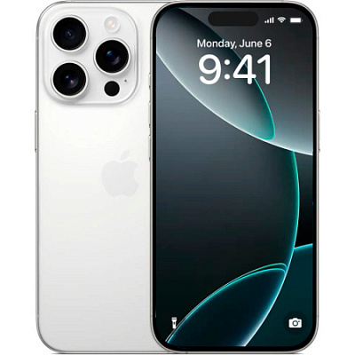 Смартфон Apple iPhone 16 Pro Max (eSIM) 256 ГБ белый титан