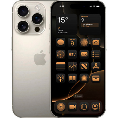 Смартфон Apple iPhone 16 Pro (eSIM) 128 ГБ натуральный титан